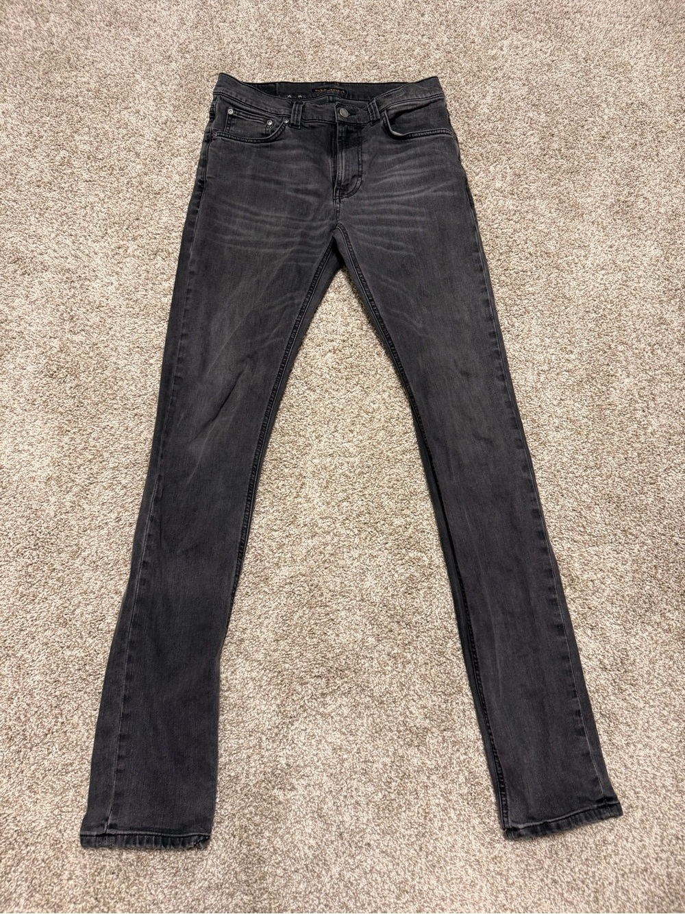 Men’s Nudie Gray Wash Jeans - 30x36 - See photo for back pocket